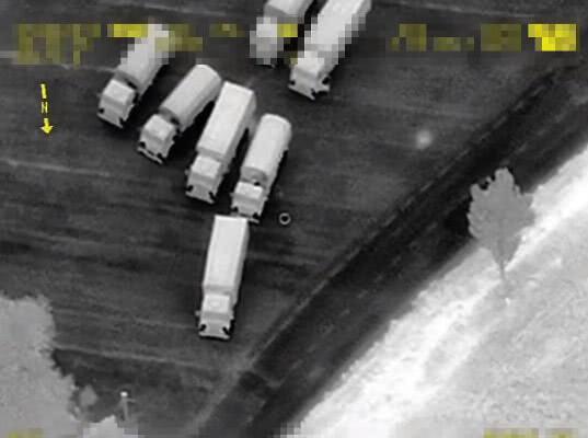 ОБСЕ опубликовала видео пересечения колонной грузовиков российско-украинской границы на Донбассе