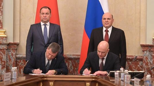 Мишустин сообщил о рекордном товарообороте между Россией и Белоруссией