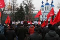 Тамбовские дальнобойщики провели митинг против системы «Платон»